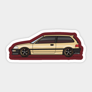 Gold EF9 Sticker